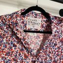 Frank and Eileen "Eileen" Cotton Button Up in Red and Blue Floral Size XS Photo 3