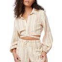 l*space L* Play it Cool Long-sleeve Crop Top and Drawstring Short Set NEW Sz S Photo 0