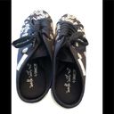 Coldwater Creek Walk With Me Navy Floral Lace-Up Sneaker Slide  9.5M Grandmacore Photo 2