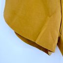 Harper Cleo  Sweat Shorts Womens Small Yellow Gold Solid Drawstring Athleisure Photo 5