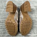 Sorel  Nadia Heel Sandals Natural Tan Rose Gold Leather Mule Slides Size 8.5 Photo 8