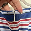 Tommy Hilfiger  Peplum Top SMALL red Blue nautical Striped Sleeveless Photo 10