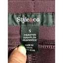 Style & Co . Women's Purple Pull On Leggings Pockets Small Photo 6