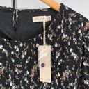 Roolee  Dark Floral Smocked Bust Short Sleeve Maxi Dress NWT Photo 7