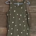 Sonoma  Large Woman’s Star Olive Green Tank Top Sleeveless Pocket Photo 0