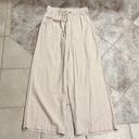 Zenana Outfitters NWT  High Waist Linen Paper Bag Wide Leg Pants Khaki Pockets XL Photo 2