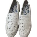 Kelsi Dagger  Women's Leather White Perforated Loafers Size 7.5 Photo 5