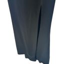 La Femme  Long‎ High Thigh Slit One Shoulder Jersey Black Gown Prom Dress Size 6 Photo 5