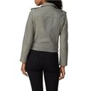 All Saints Balfern Biker Leather Jacket Grey Photo 2