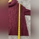 Loft Bobble Turtleneck Knit Burgundy Sweater Size Large NWT Photo 9