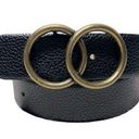 Buckle Black Double O-ring bronze  pebble leather one size  33”-39”  44”-48” M-XL Photo 0