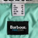 Barbour  Coastal Collection turquoise fibre down vest size 6 NWT Photo 5