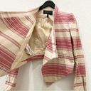 BCBG MAXAZRIA Abbey & Renee Red Multi Stripe Draped Blazer & Short Set Size XS/S Photo 4