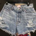 Revice Denim REVICE Malibu Cutoff High Waisted Denim Booty Shorts - TOPANGA WASH Photo 4