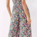 Urban Outfitters UO Lola Bright Colorful Floral Halter Wide Leg Cropped Jumpsuit Photo 1