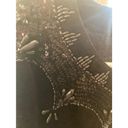 Oleg Cassini Women's  Black Beaded Bodysuit Size L Photo 4