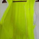 Pearl Izumi  Women's Neon Yellow and White Performance Cycling Zip Up Vest Large Photo 5