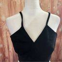 Endless Rose Endless Rise Black Microsuede Wrap Crop Top Photo 1