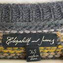 Elizabeth and James  Crewneck Sweater Striped Womens Yellow & Grey Size XS Photo 2