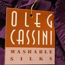 Oleg Cassini Washable Silks Women’s Vintage 90’s Large Silk Track Suit NWT Photo 14
