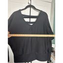 Just Be  Womens Black Double V Neck Ribbed‎ Blouse 2X Photo 10