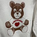 The Vintage Shop Vintage 1980s Limestone University Gaffney SC Teddy Bear Double Sided Sweatshirt Photo 1