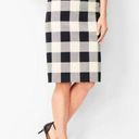 Talbots  twill gingham pencil skirt size 8 Photo 0