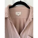 Lou & grey  Triple Cloth Crinkle Cotton Button Down Shirt Photo 1