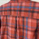 Rei Co-op  Womens Flannel Shacket Shirt Size Large Organic Cotton Button Up Red Photo 7