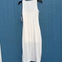 The Row NWT-A White Tank Side Slit Midi Dress XS Photo 3