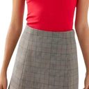 Babaton Aritzia Hopper Modern Check Mini Skirt Sz 0 Photo 0