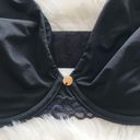 Natori Pure Luxe Seamless Underwire Bra Black Size 30DD Lightly Lined Lace New Photo 2