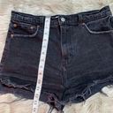 Abercrombie & Fitch The Mom Short High Rise Black Denim Shorts Size 29/8 Photo 6