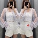 ZARA  embroidered semi sheer blouse 1198/460 Photo 6