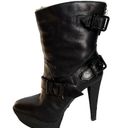 Burberry  Biker Shearling Lined Ankle Boot In Black Size 8.5 Photo 10