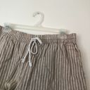  BEACH LUNCH LOUNGE Lightweight Linen Cotton Cropped Pant Brown Photo 7