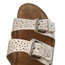 Antigua Earth Sand  White Buckle Slide On Sandal Women's 11 Wide Photo 2