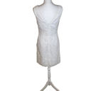 Shoshanna  Dress Lace White Floral Lace Sheath Dress Anthropologie, Size 4 Photo 6