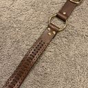 Michael Kors  Vintage women’s wide o-ring brown leather dress belt Christmas Gift Photo 7