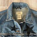 L.L.Bean  S Star Blue Jean Jacket Photo 1