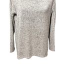 cupio  Women's Cowl Neck Gray Long Sleeve Sweater Hi-Low Medium Photo 2