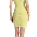 BCBGeneration  Bodycon Mini Dress Bright Lime Size XS Small Photo 1