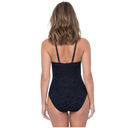 Profile  by Gottex Shalimar Black Lace Strappy High Neck One Piece Swimsuit 20W Photo 2