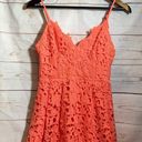 ASTR  the Label • Midi Dress • Lace • Coral • Medium Photo 2