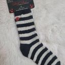Marilyn Monroe NWT  Silky Smooth Aloe Infused Plush Striped Socks with Lips Photo 0
