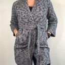 Vince  Marled Wool Blend Belted Gray Coat Photo 1