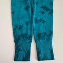 All In Motion  Teal Green Tie Dye High Rise Ribbed Jogger Loungewear Sweatpants Photo 4