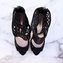 Miu Miu Forma black suede caged cutout platform sandals size IT 39.5 Photo 9