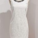 Krass&co Isda and  Women's White Jewel Embellished Neck Sleeveless Sheath Dress Size 8 Photo 0