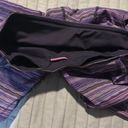 Lululemon Pace Rival Crop Space Dye Twist Leggings 4 Purple Stripe Pockets EUC Photo 3